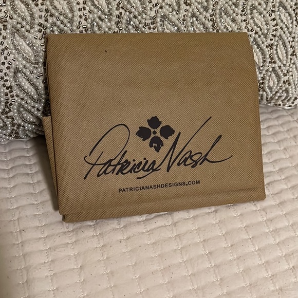 Patricia Nash Turquoise Tooled Tote Large leather - Picture 6 of 12